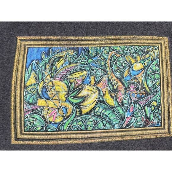 Calle Ocho Miami Music Festival 2017 Graphic T-shirt Men XXL Gray Art - Picture 2 of 10